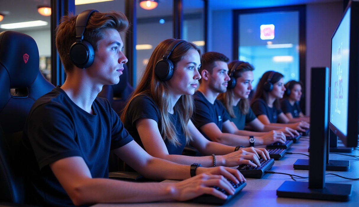 A group of diverse people gathered around a table, sharing stories and looking at old photographs, symbolizing cultural heritage and community.