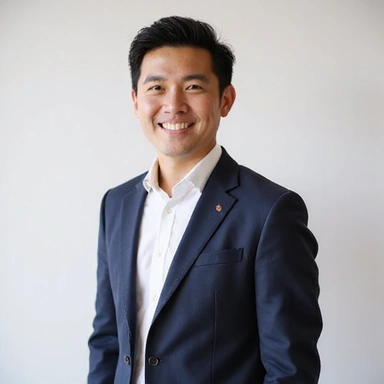 A person examining a historical document under a magnifying glass, surrounded by old books and quill pens, representing historical research.