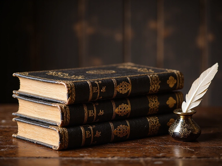 Antique Leather-Bound Book Collection